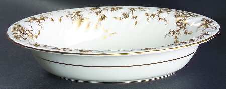 Ancestral Gold 10" Oval Vegetable Bowl