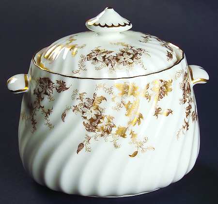 Ancestral Gold Sugar Bowl & Lid