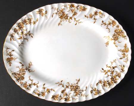 Ancestral Gold 12" Oval Serving Platter