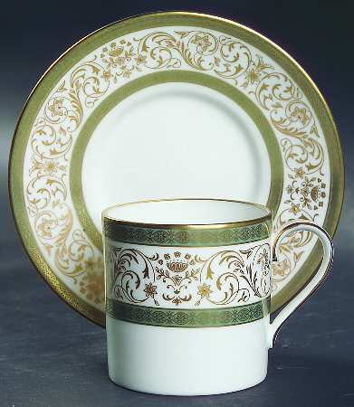 Aragon Flat Demitasse Cup & Saucer Set