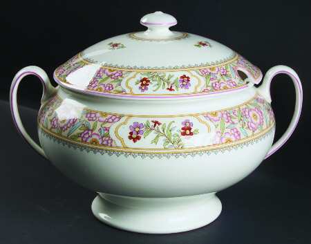 Asian Flowers Tureen &  Lid