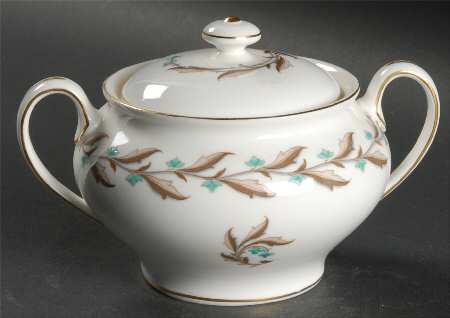 Ashton (Gold Trim) Sugar Bowl & Lid