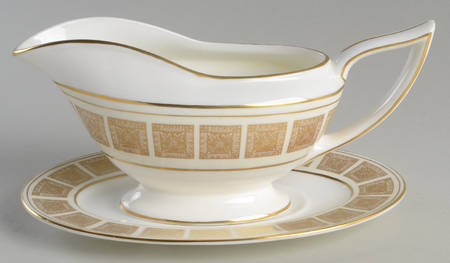 Athena Ivory Gravy Boat & Underplate
