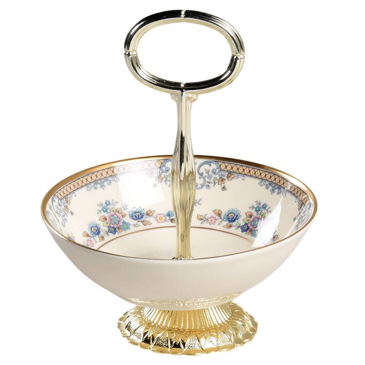 Avonlea 6"-7" Handled Footed Nut Dish HC