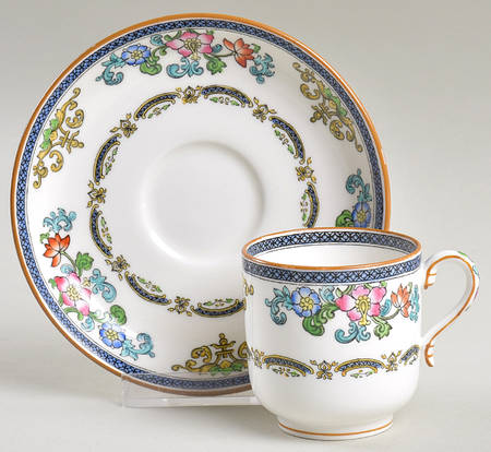 B898 (Smooth Edge) Flat Demitasse Cup & Saucer Set