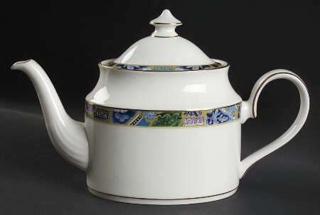 Blue Mosaic Teapot & Lid