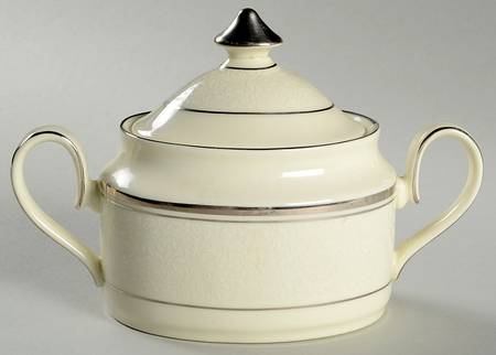 Bridal Veil Sugar Bowl & Lid