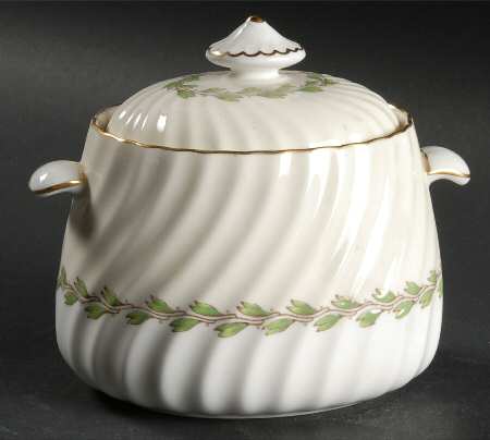 Cheviot Ivory Sugar Bowl & Lid