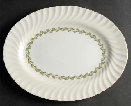 Cheviot Ivory 12" Oval Serving Platter