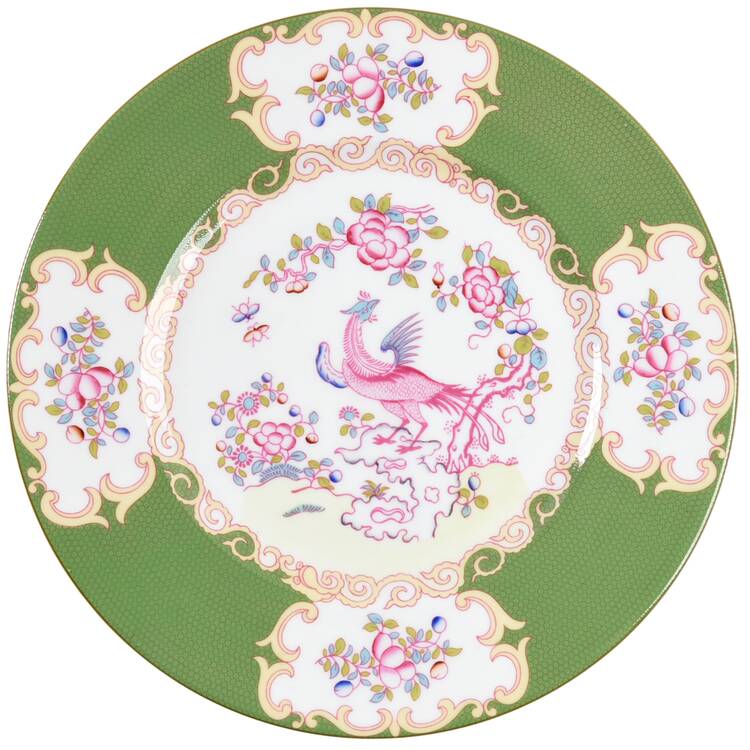 Cockatrice Green (Smooth, Yellow Trim) by Minton