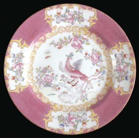 Cockatrice Pink (Smooth, Wreath Backstamp) Salad Plate