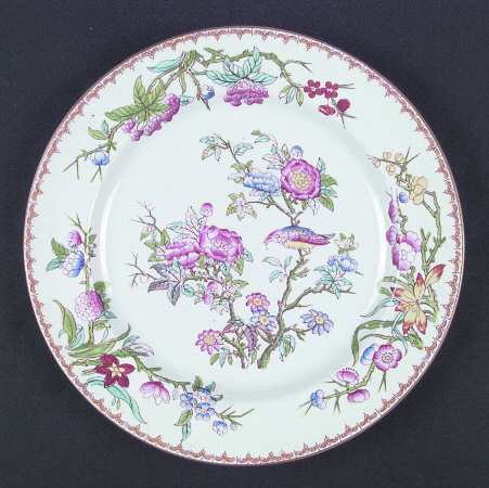 Cuckoo (Smooth, White, Wreath Bkstp) by Minton