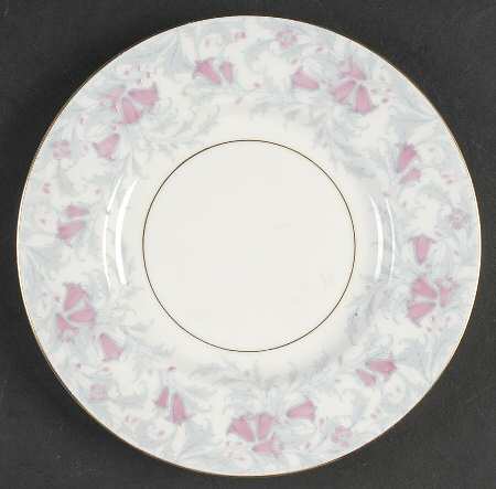 Debutante Gray Luncheon Plate