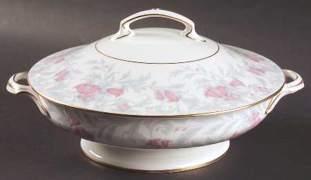 Debutante Gray Round Covered Vegetable