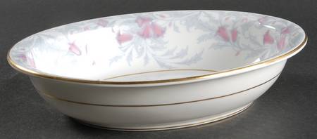 Debutante Gray 9" Oval Vegetable Bowl