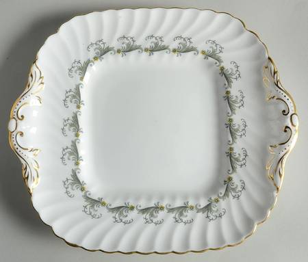 Ermine Square Handled Cake Plate by Minton