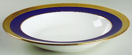 G6262 (Cobalt Blue Band) Large Rim Soup Bowl