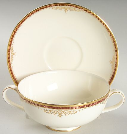 Gloucester Footed Cream Soup Bowl & Saucer Set