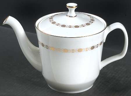 Golden Diadem Teapot & Lid by Minton