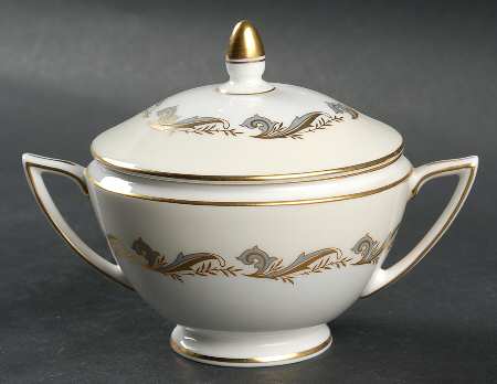 Gold Laurentian Sugar Bowl & Lid
