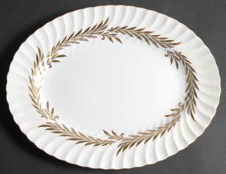 Golden Symphony 12" Oval Serving Platter