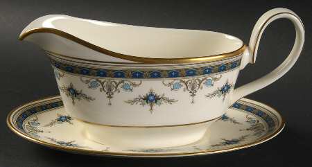 Grasmere Blue Gravy Boat & Underplate