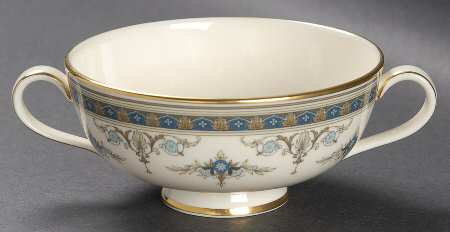 Grasmere Blue Footed Cream Soup Bowl