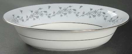 Grey Mist 10" Oval Vegetable Bowl