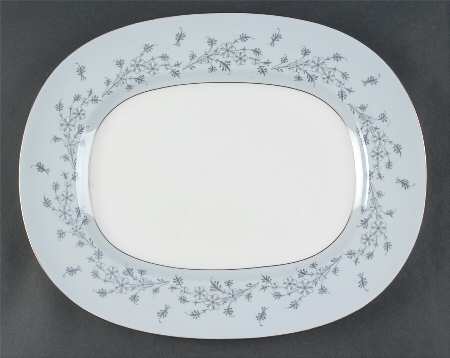 Grey Mist 14" Oval Serving Platter