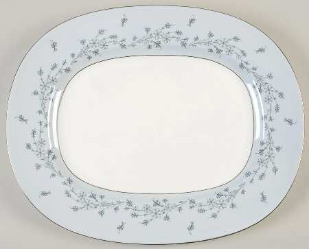 Grey Mist 16" Oval Serving Platter