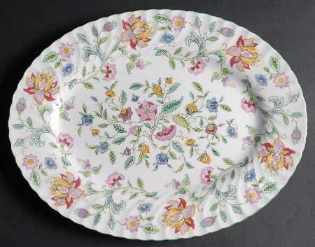 Haddon Hall 15" Oval Serving Platter by Minton