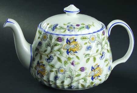 Haddon Hall Blue (Blue Trim) Teapot & Lid