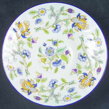 Haddon Hall Blue (Blue Trim) Saucer for Flat Cup