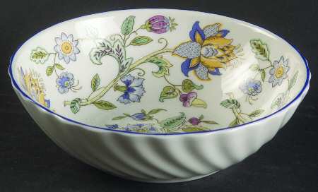 Haddon Hall Blue (Blue Trim) Fruit/Dessert (Sauce) Bowl