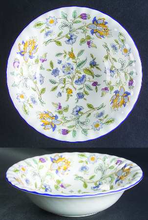 Haddon Hall Blue (Blue Trim) Coupe Cereal Bowl