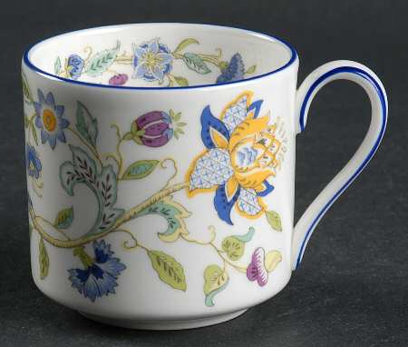 Haddon Hall Blue (Blue Trim) Flat Cup