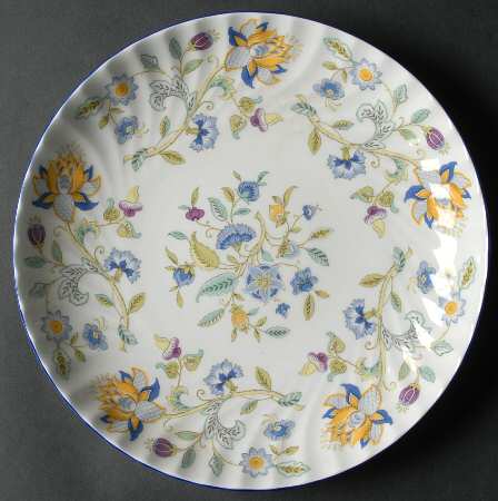 Haddon Hall Blue (Blue Trim) Cake Plate