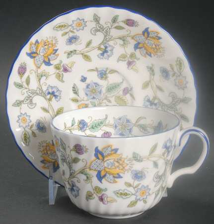 Haddon Hall Blue (Blue Trim) Breakfast Cup & Saucer Set