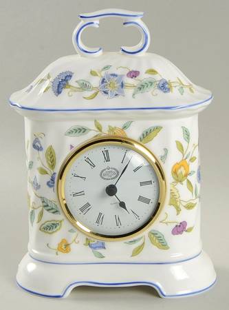 Haddon Hall Blue (Blue Trim) Mantel Clock
