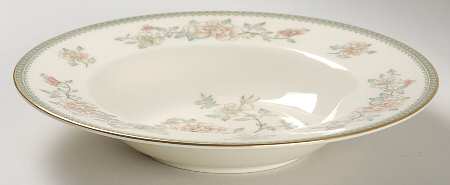 Jasmine Rim Soup Bowl by Minton