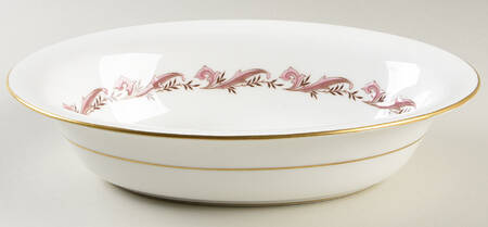 Laurentian Pink 10" Oval Vegetable Bowl