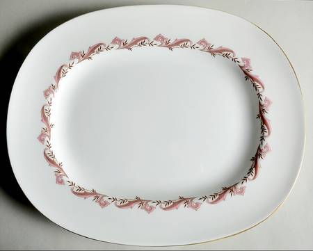 Laurentian Pink 13" Oval Serving Platter