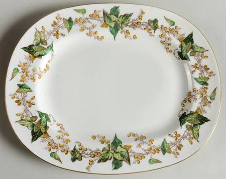 Lothian (Wreath Backstamp) 13" Oval Serving Platter