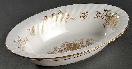 Marlow Gold 10" Oval Vegetable Bowl