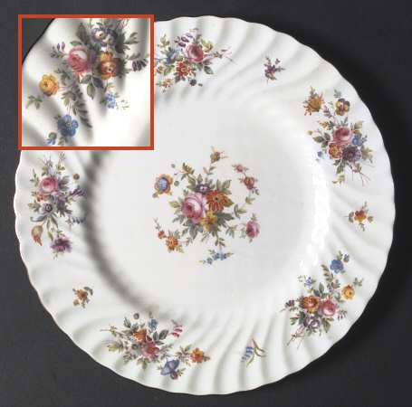 Marlow (Newer, Wreath Backstamp) Dinner Plate