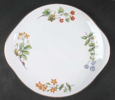 Meadow Smooth Handled Cake Plate