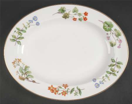 Meadow Smooth 13" Oval Serving Platter