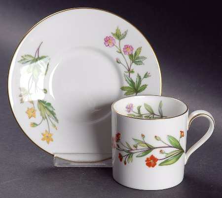 Meadow Smooth Flat Demitasse Cup & Saucer Set