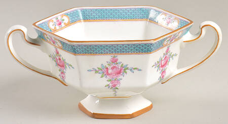 Persian Rose (Older) Sugar Bowl No Lid