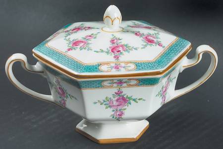 Persian Rose (Older) Sugar Bowl & Lid